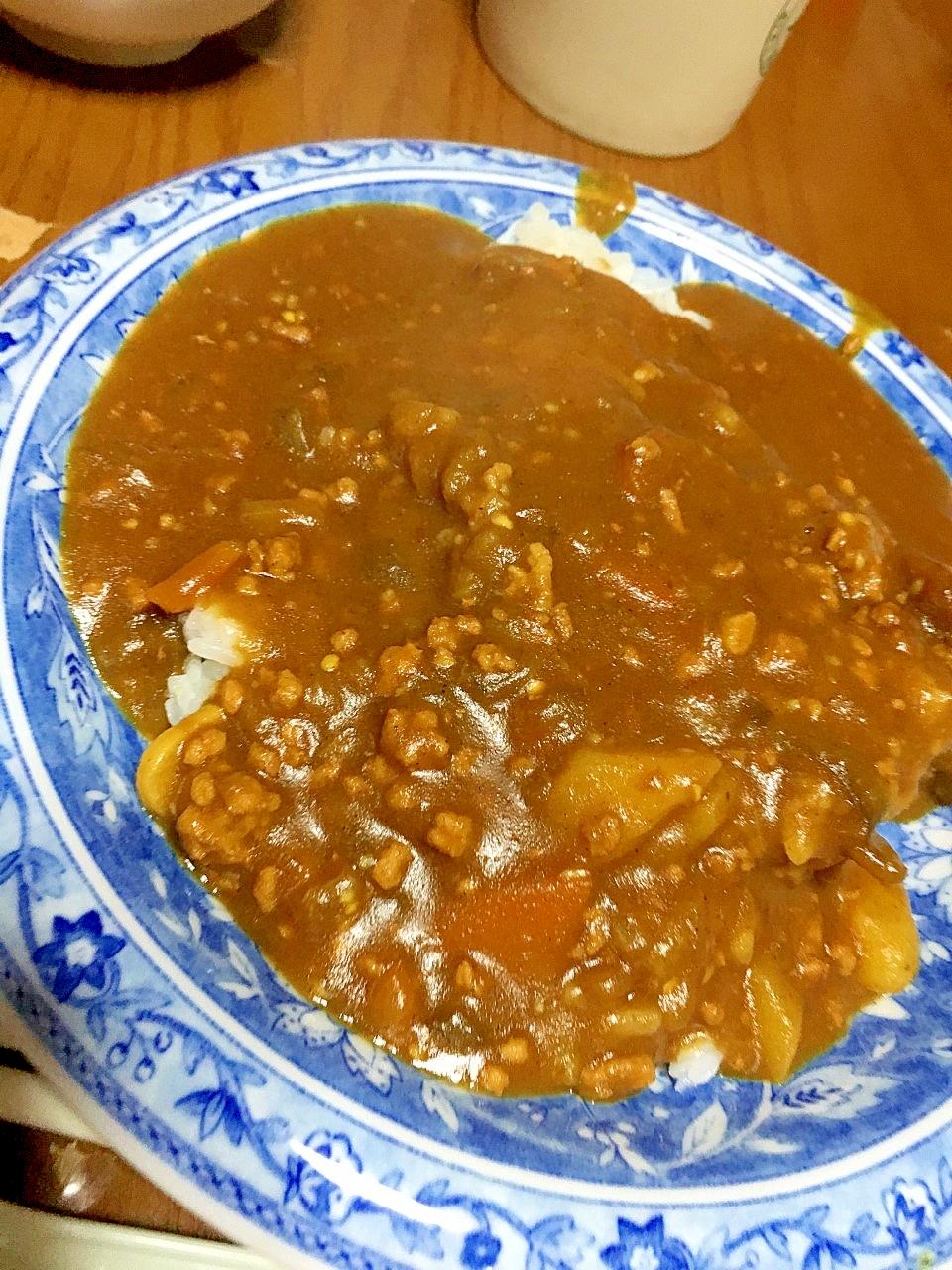 茄子入りキーマカレーライス