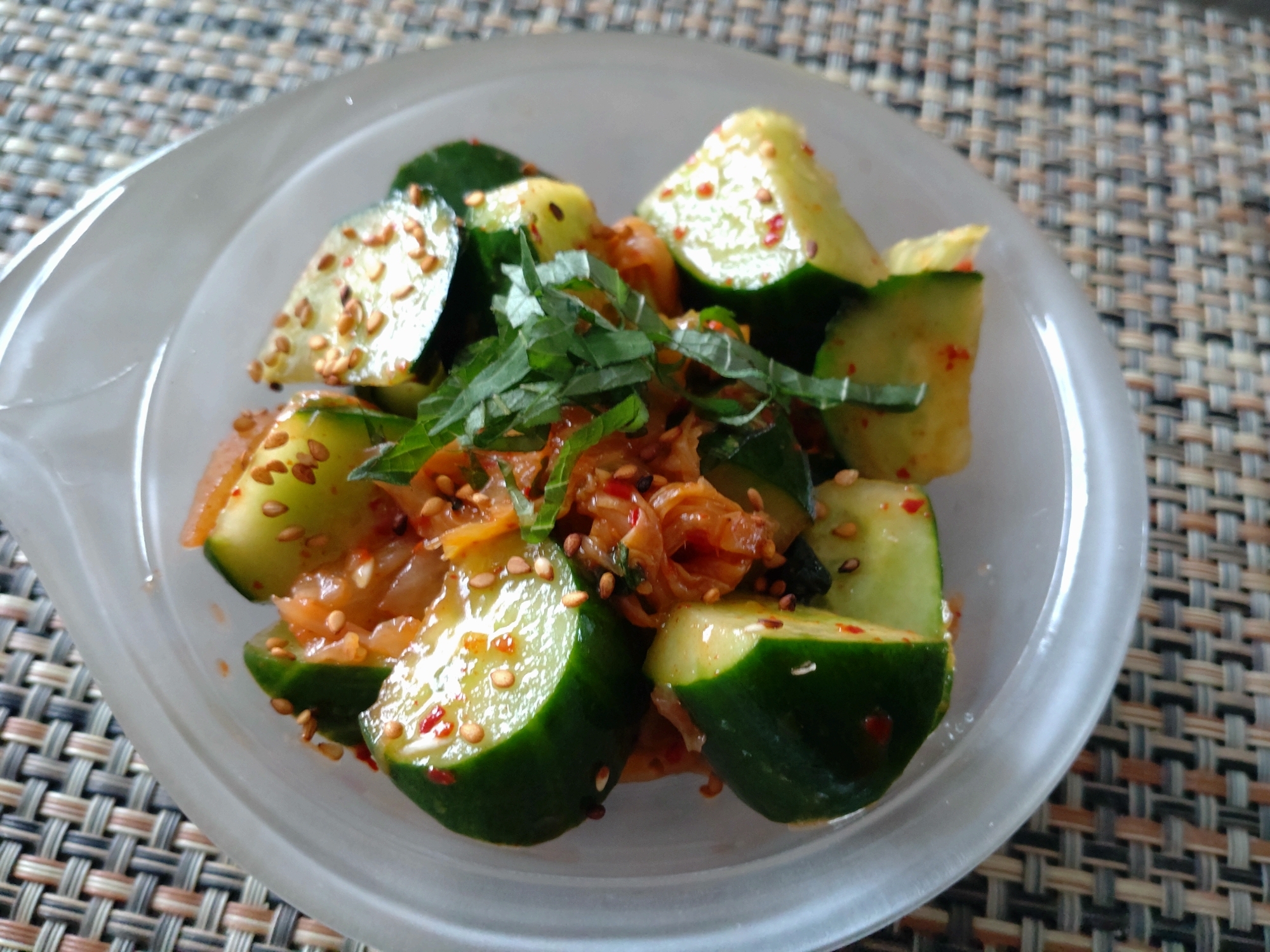 市販のキムチで爆速！きゅうりのキムチ和え