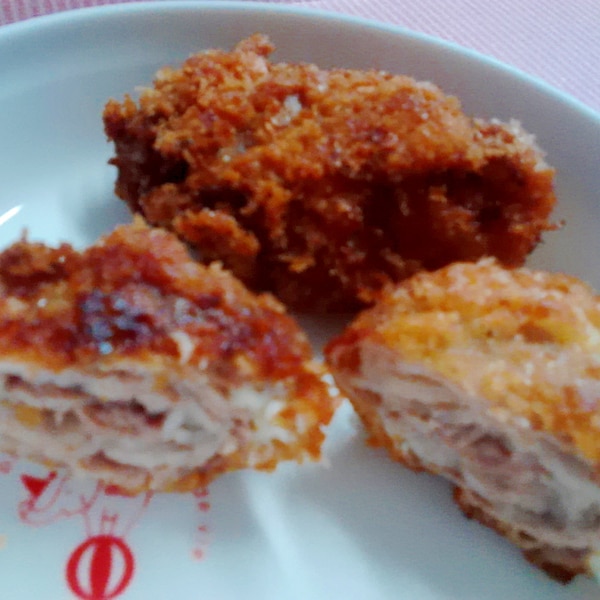 豚バラ肉でジューシー柔らかミルフィーユカツ レシピ 作り方 By ぱんこここ 楽天レシピ 豚バラ肉でジューシー柔らかミルフィーユカツ レシピ 作り方 By ぱんこここ 楽天レシピ