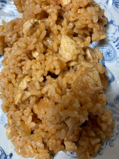 子どもと作る簡単チキンライス♪