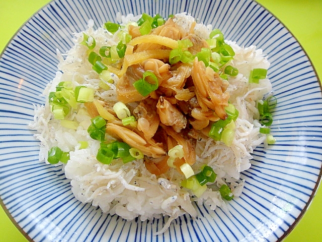 甘辛あさりとしらすのご飯