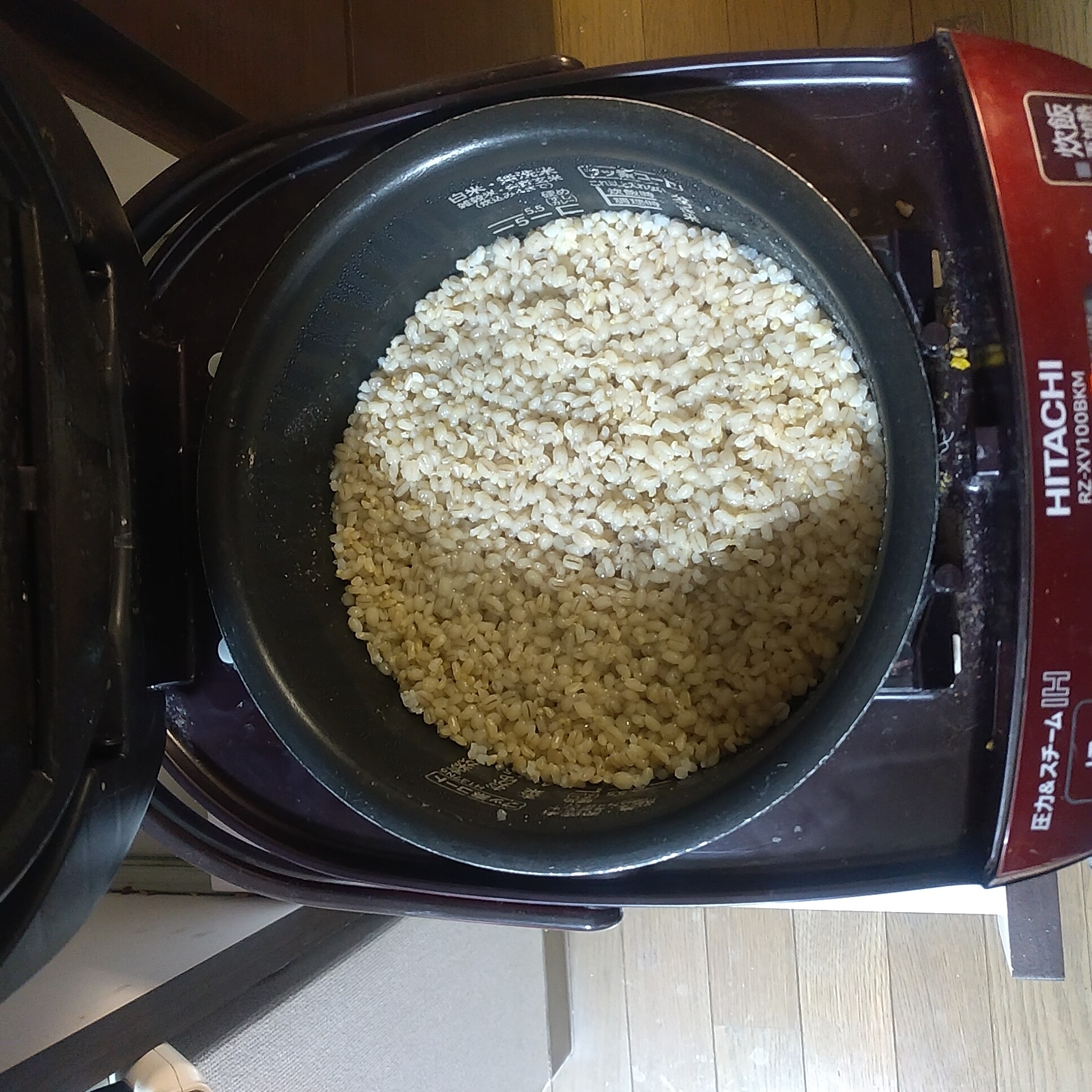 玄米ともち麦のご飯
