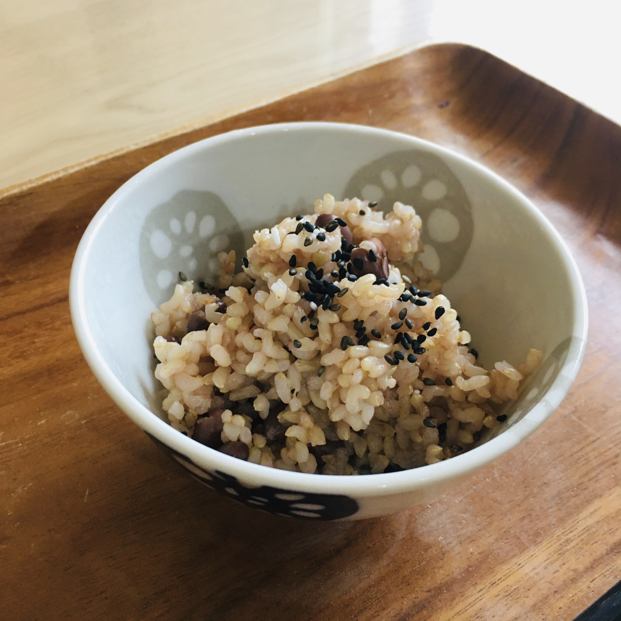 炊飯器であずき入り玄米☆ダイエットにオススメ