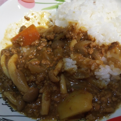 はじゃじゃさん、こんばんは♪
だいぶ食べちゃった〜(•ᴗ•; )
キノコ入りカレー旨みアップでお腹にもいいしいいですね〜！とっても楽しかったです(๑´ڡ`๑)♡