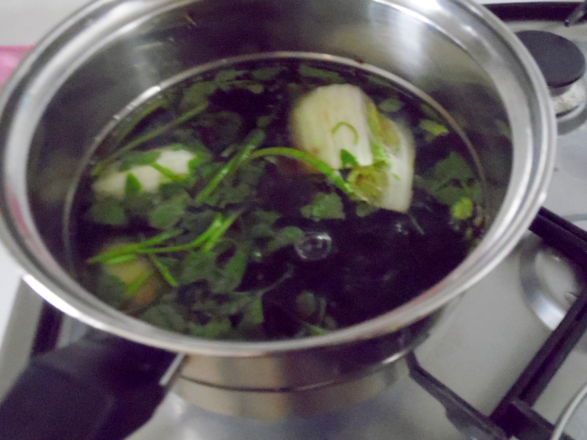 メセンイと野菜のスープ