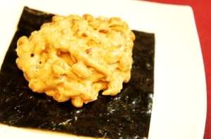 旨味、粘り倍増! 酒粕味噌納豆