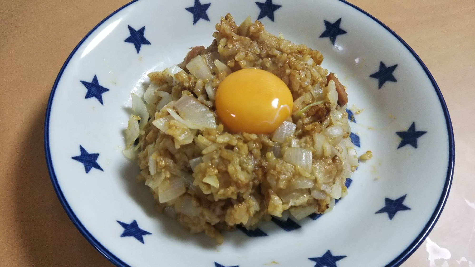 黄身のせドライカレー