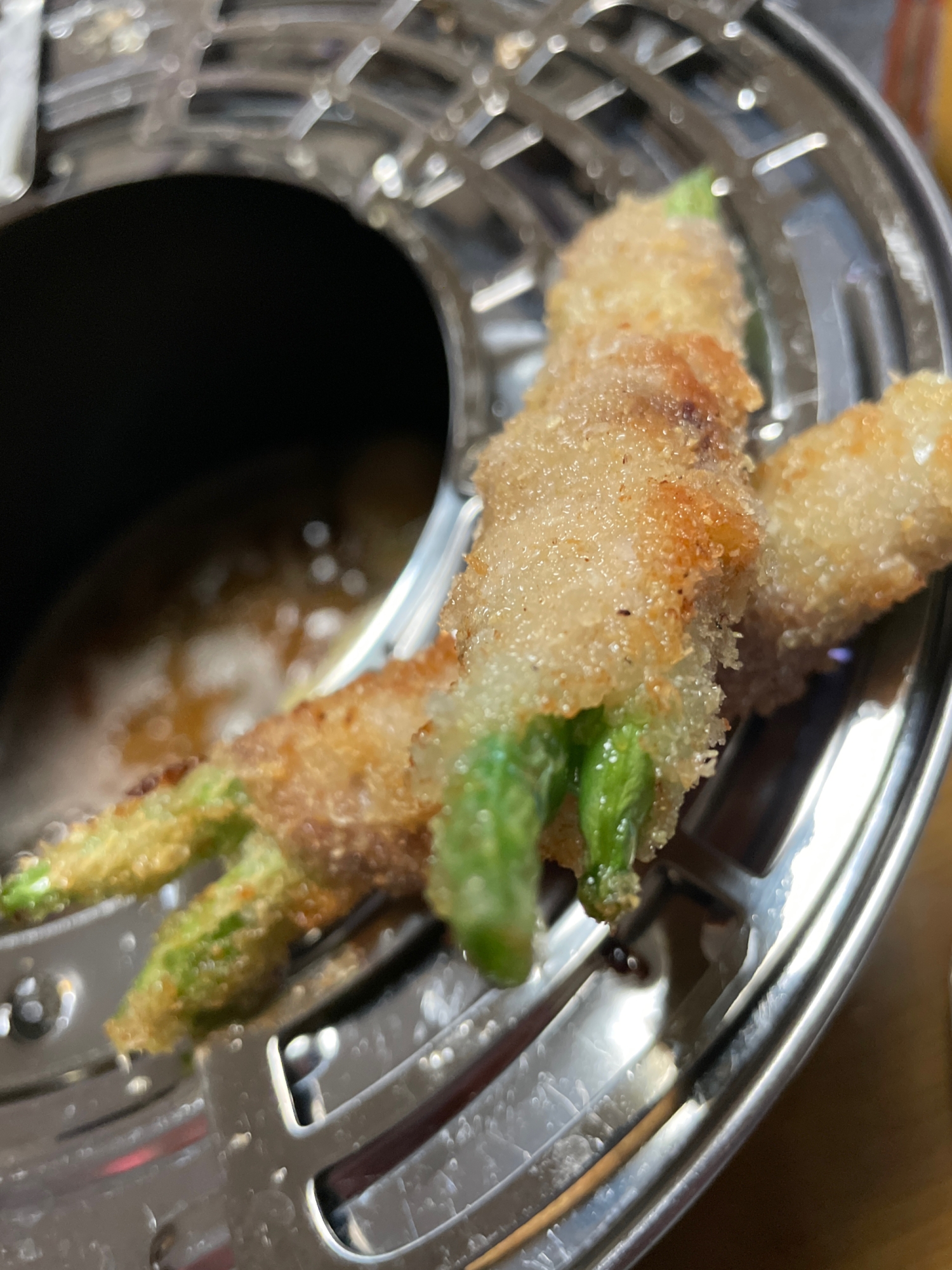 インゲンの豚肉巻きフライ