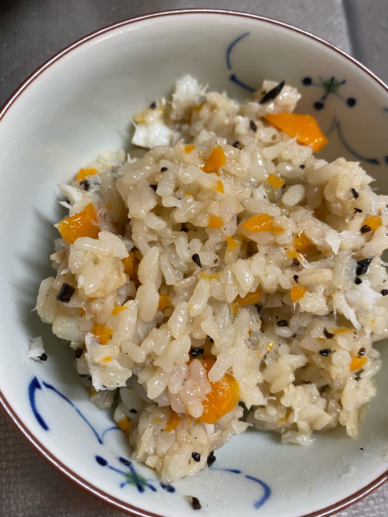 時短　タラの炊き込みご飯