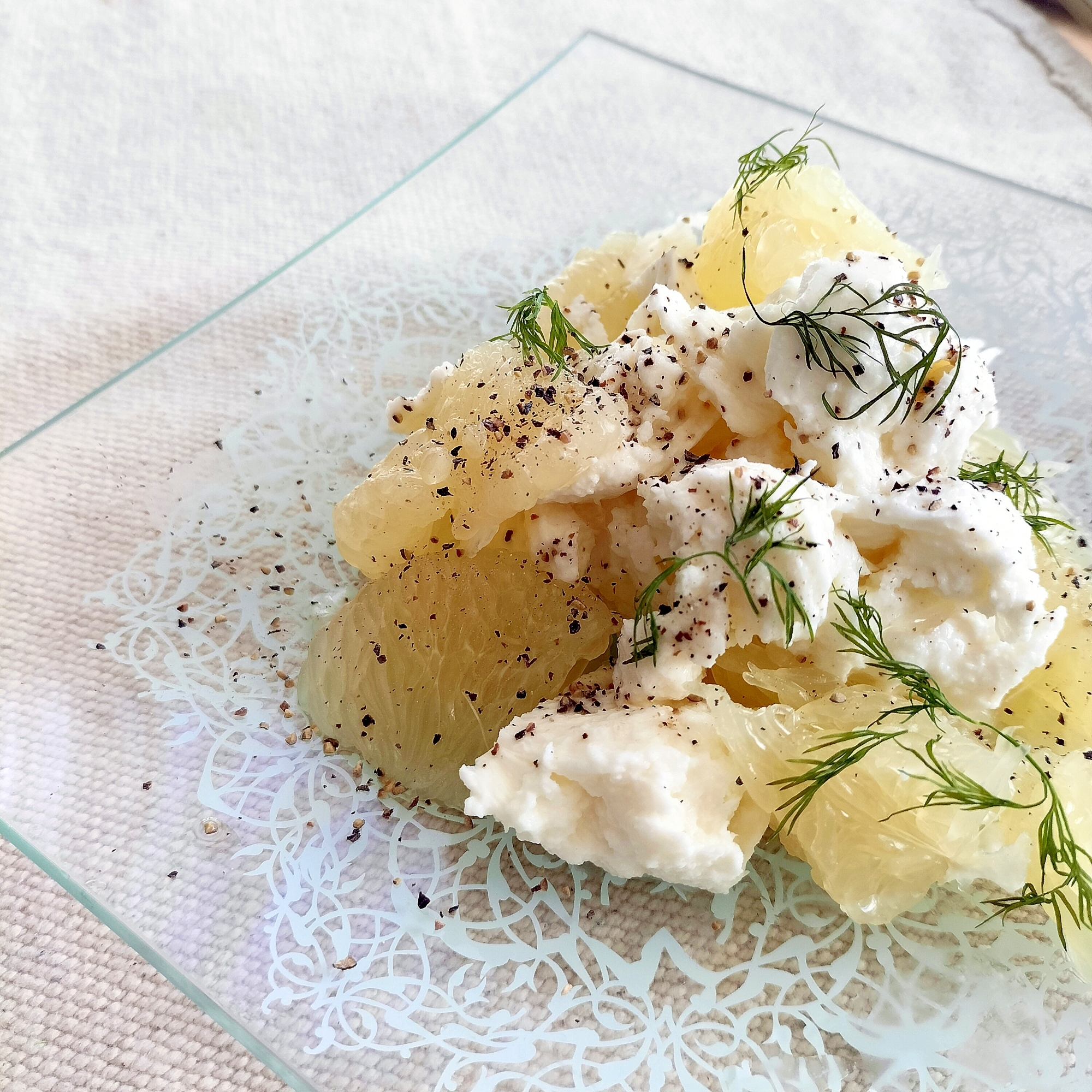 メロゴールドとモッツァレラのディル風味♩