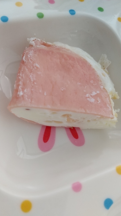 レンジで簡単♪我が家の“ハムエッグ”