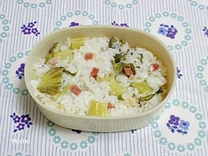 中国ハムと青梗菜の炊き込みご飯 レシピ・作り方 by Momo. - 楽天レシピ