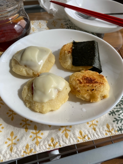 醤油のと、おすすめのケチャップチーズと両方作ってみました。ご飯の代わりになりますね！