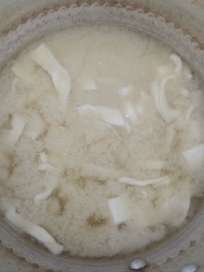 冷凍野菜で簡単みそ汁
