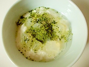 ナタデココ入り抹茶ヨーグルト