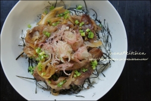 飛騨牛を楽しむ♪爽やか牛丼のレシピ。