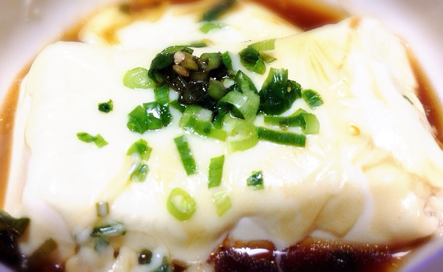 電子レンジで中華風湯豆腐