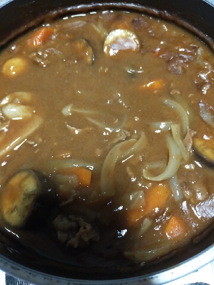 ◇なすと鶏のカレー