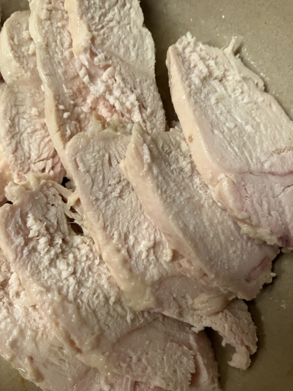 レンジで♪鷄むね肉のサラダチキン風(スパイシー味)