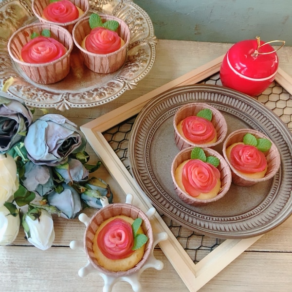 かわいい バラりんご カップケーキ レシピ 作り方 By Sakkuu 楽天レシピ かわいい バラりんご カップケーキ レシピ 作り方 By Sakkuu 楽天レシピ