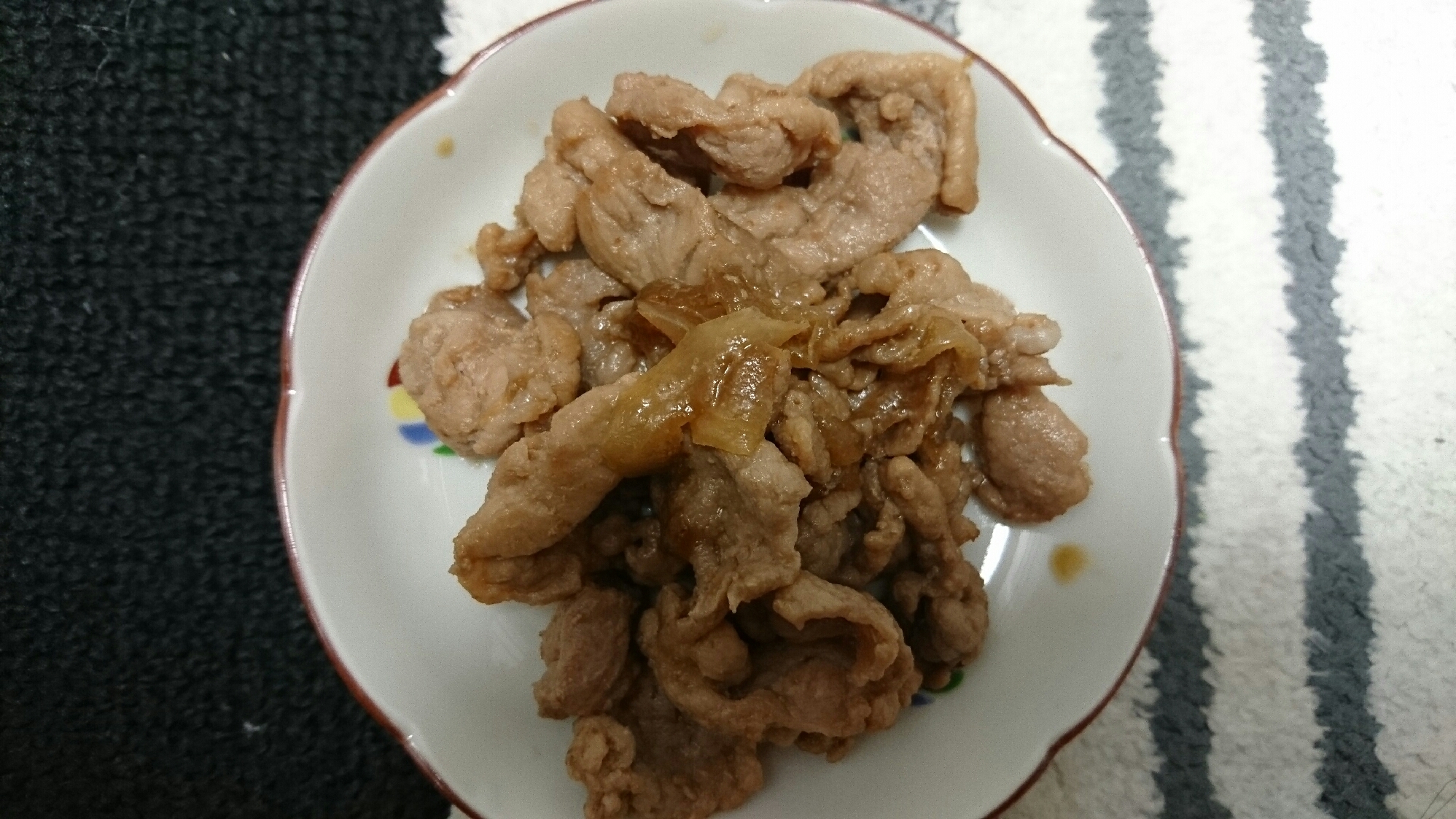 お弁当に簡単 豚こま肉の甘辛煮 レシピ 作り方 By まきっぺぺぺ 楽天レシピ