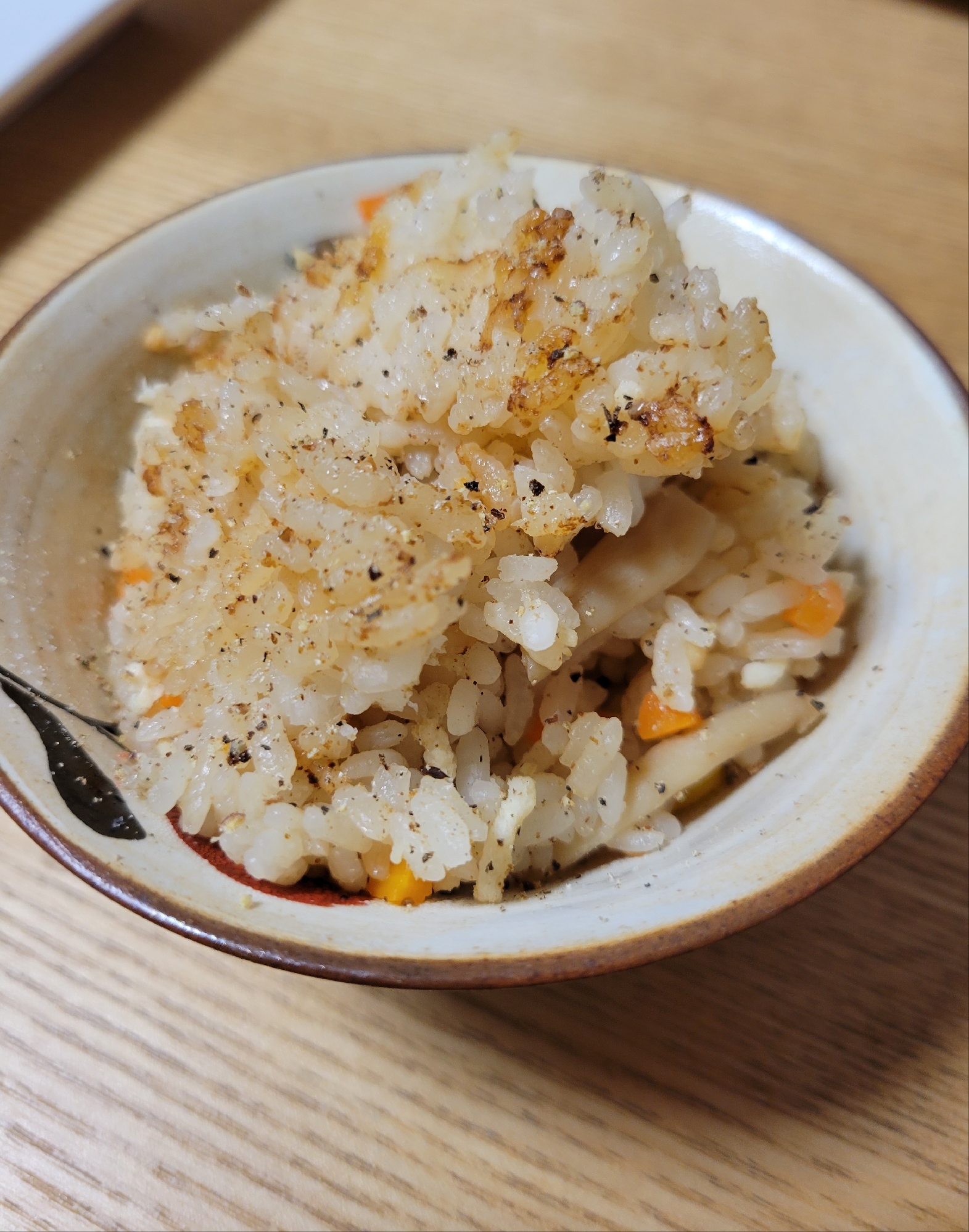 鶏ミンチであっさり炊き込みご飯