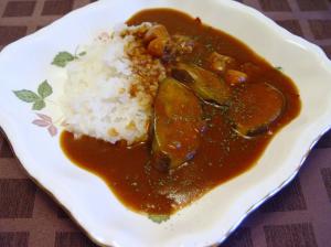 鶏肉と茄子の和風カレー（圧力鍋）