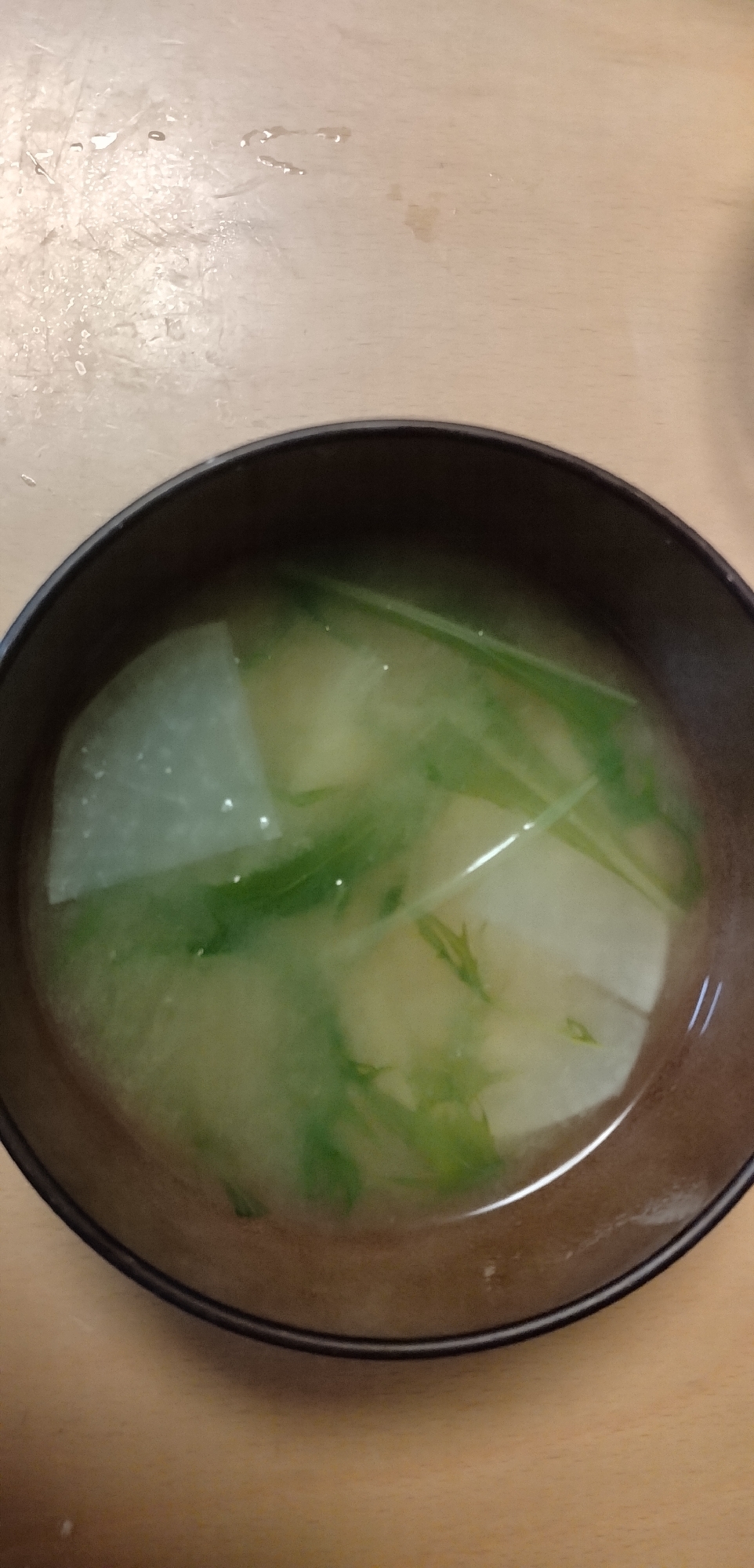 大根・水菜のさっぱり味噌汁