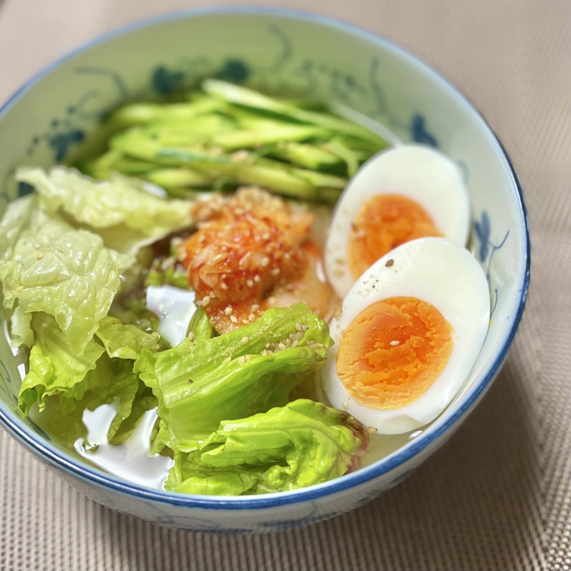 そうめんの韓国風冷麺