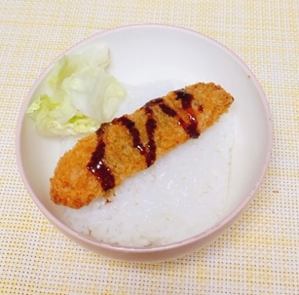 ソースのしみたご飯がおいしい！ソースカツ丼