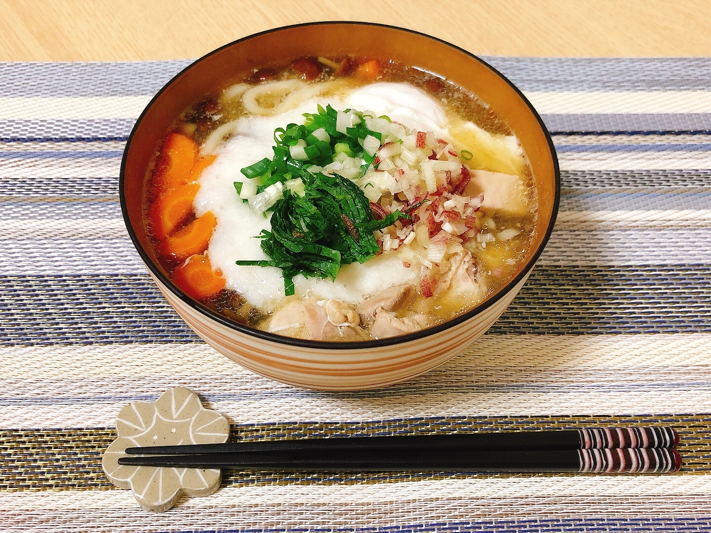 ふわっとろ♪なめこうどん(潰瘍性大腸炎☆)