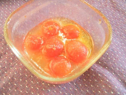 冷凍ミニトマトのマリネ