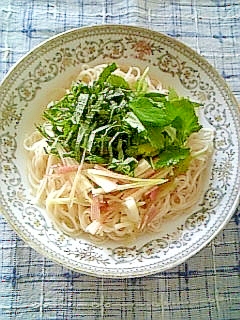 出汁仕立て☆香味冷やし素麺☆