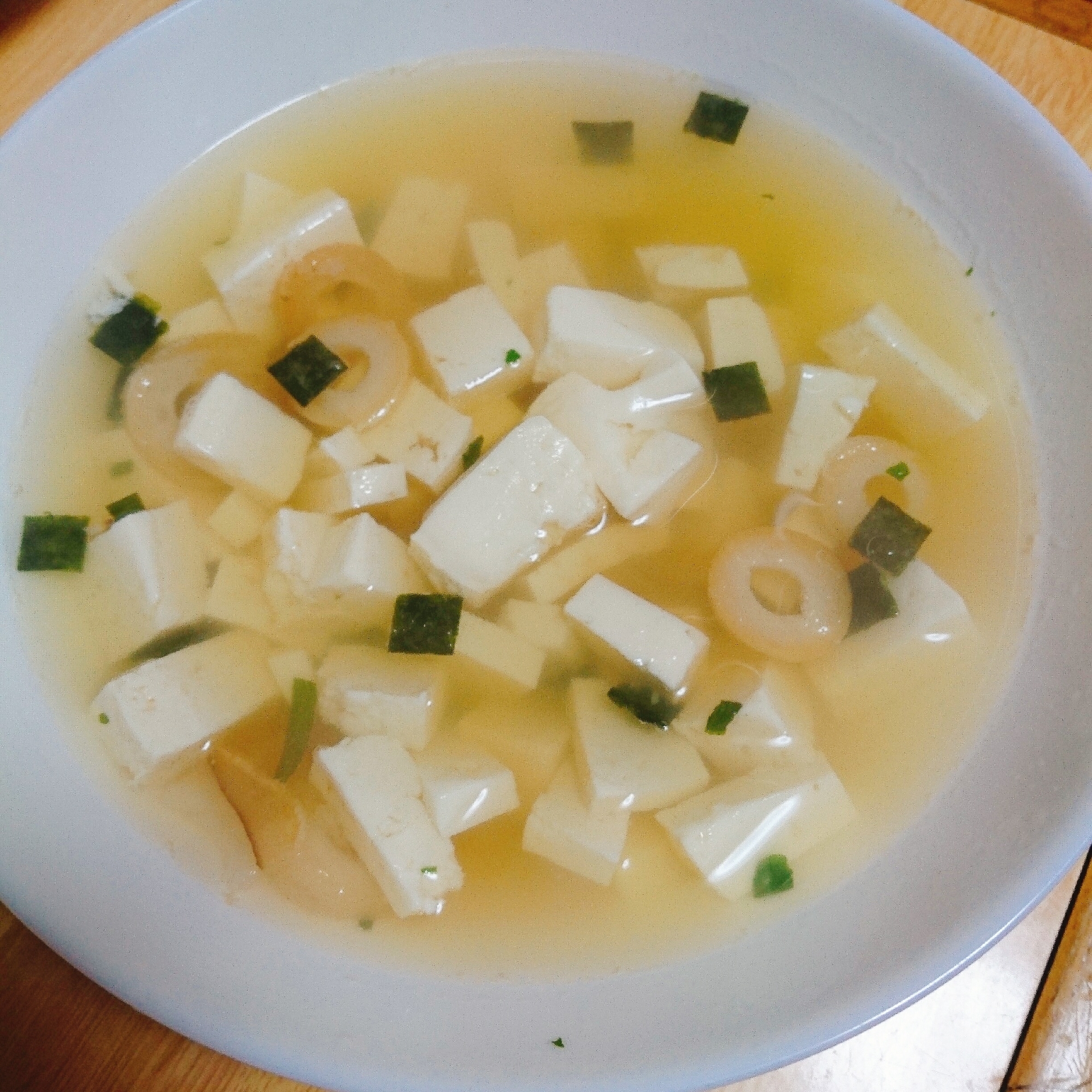 アレンジ☆松茸のお吸い物 豆腐のスープ