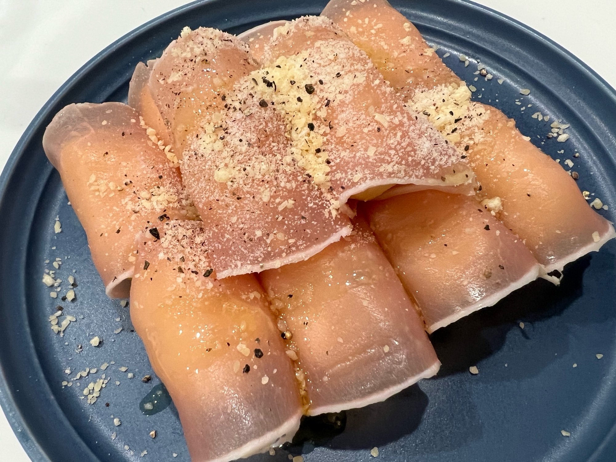 夕食に！パルメザンチーズのマッシュポテトの生ハム包