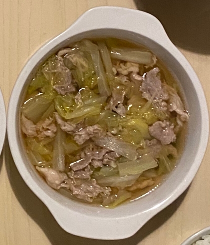 めんつゆで簡単★白菜と豚肉の煮物