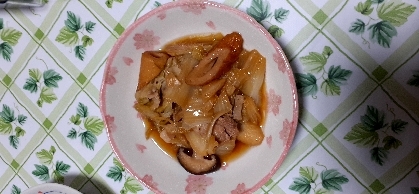 しょうがとにんにくが効いていて美味しかったです。ちくわとしいたけを入れてみました。レシピありがとうございました。