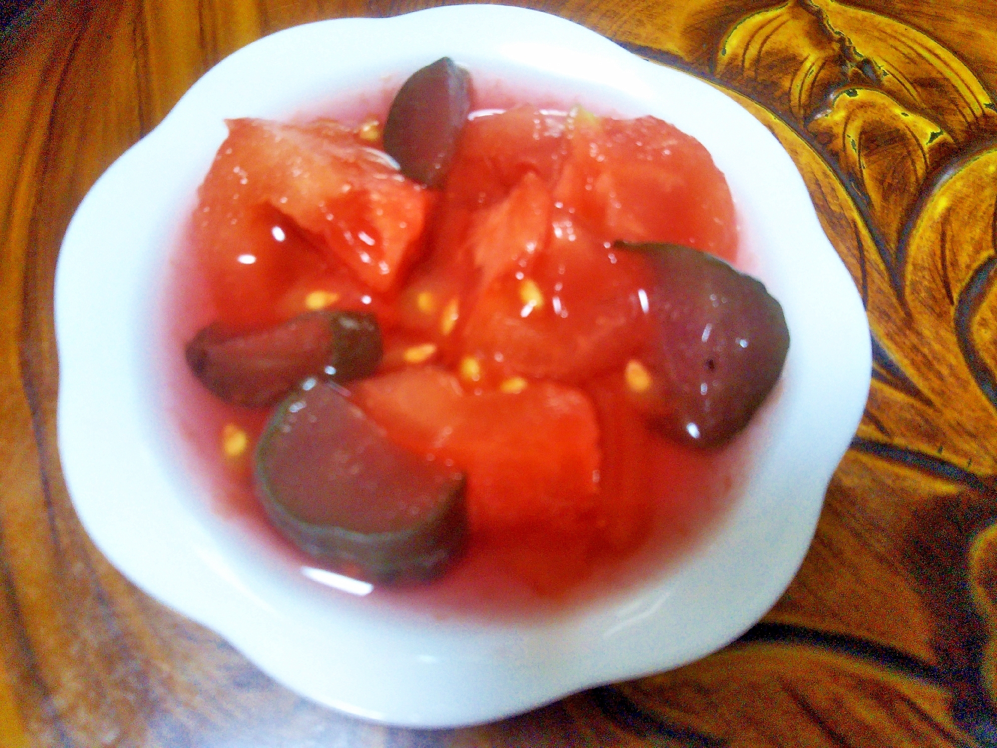 ★キュウリ&トマトの赤ワインビネガーピクルス