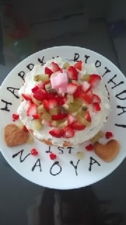 １歳バースデーケーキ レシピ 作り方 By Takatatu21 楽天レシピ
