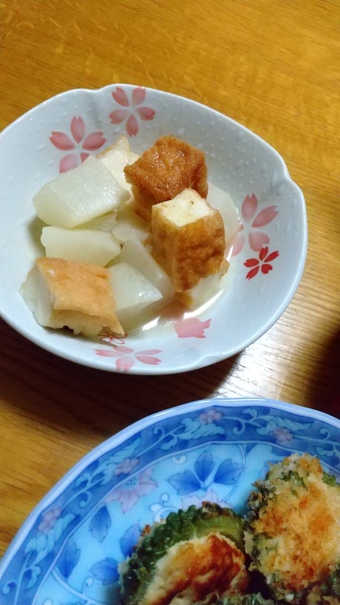 電子レンジ調理♪厚揚げと大根の煮物