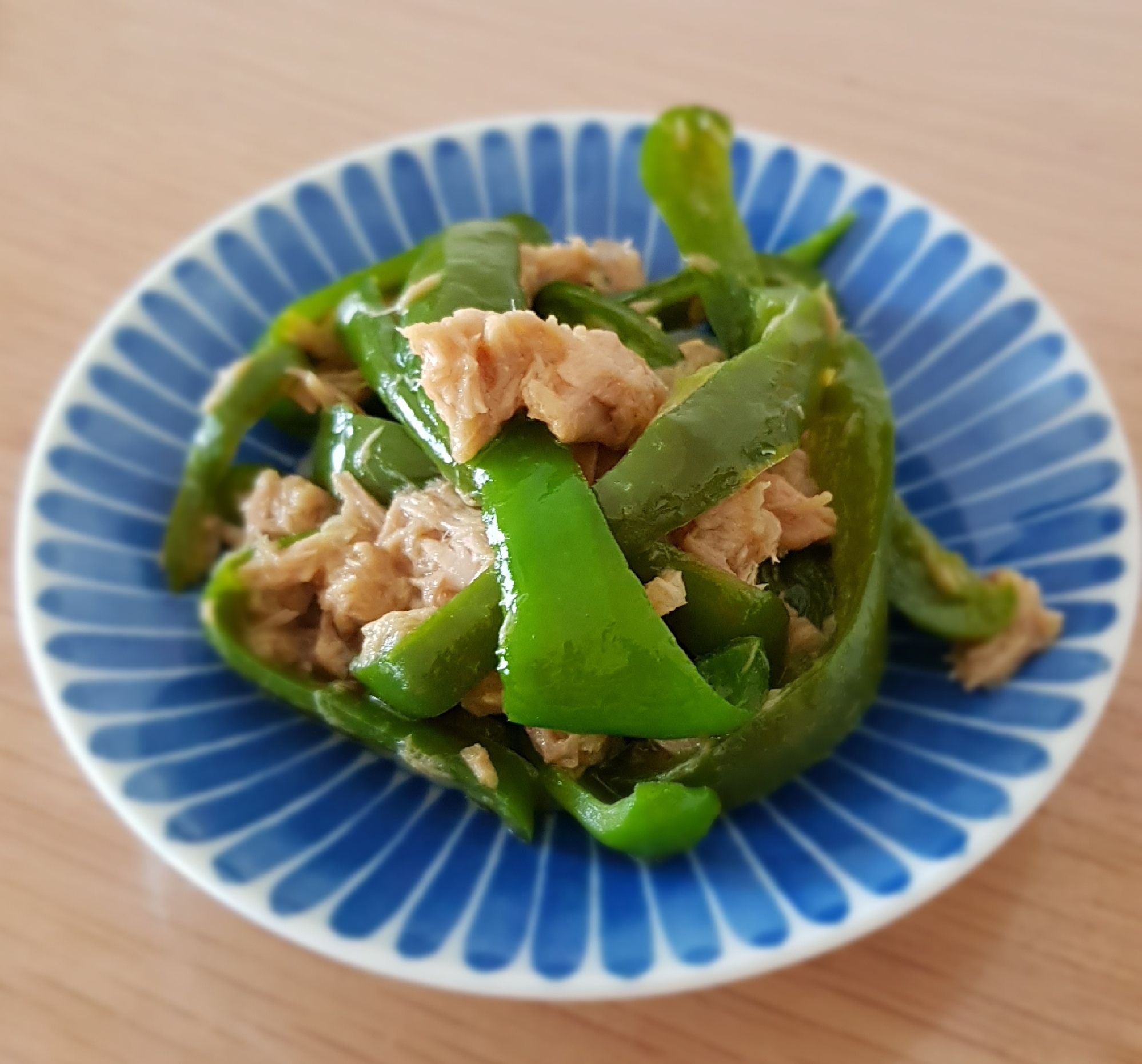 ピーマンのめんつゆツナ煮