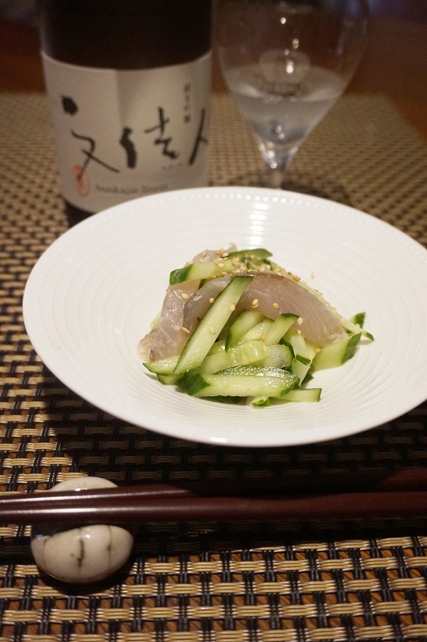 【高知食材】きゅうりと飛び魚の酢のもの