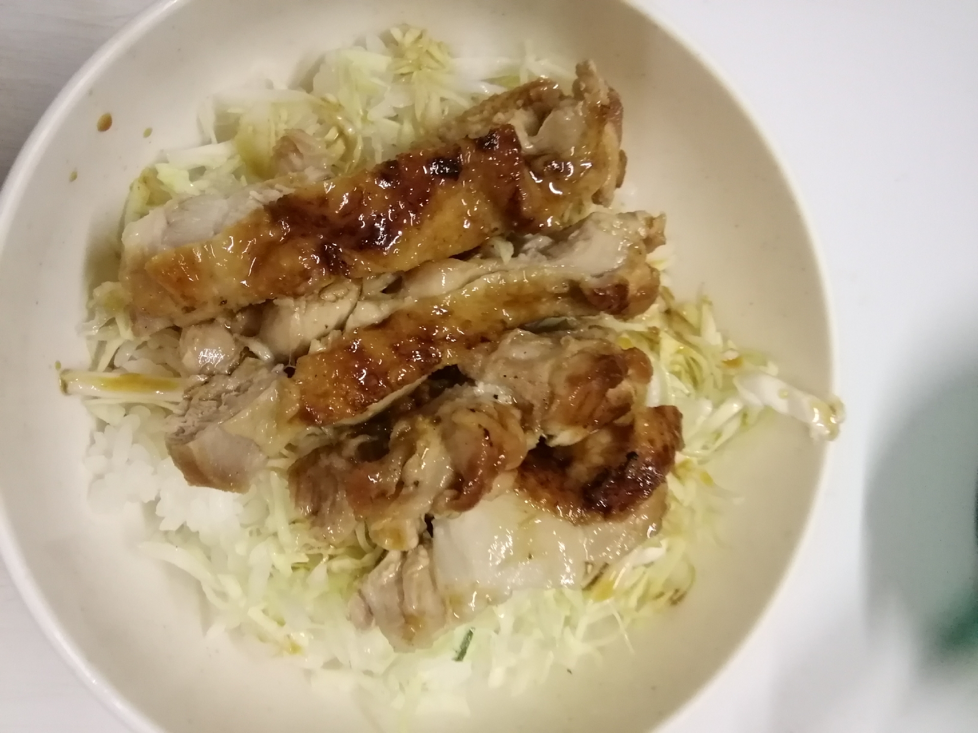 鶏むね肉の照り焼き丼