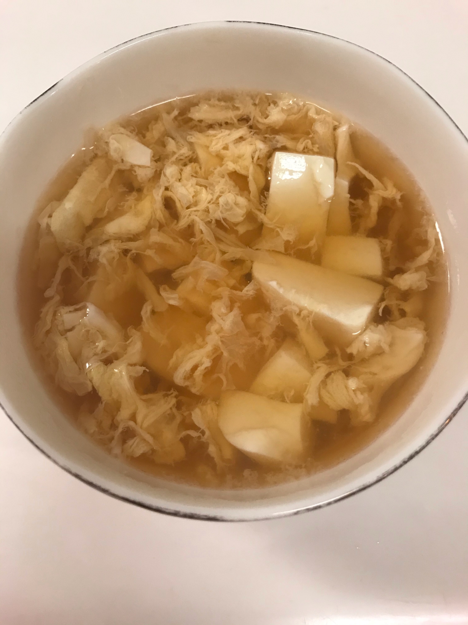 豆腐とふわふわたまごのスープ