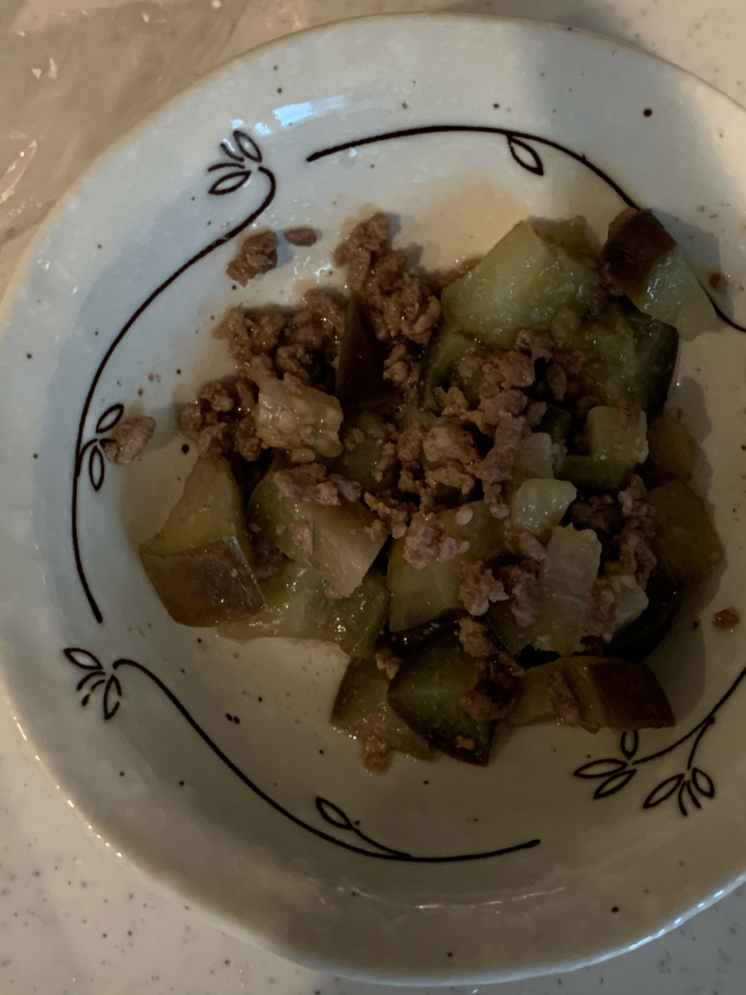 幼児食☆なすと挽き肉の炒めもの