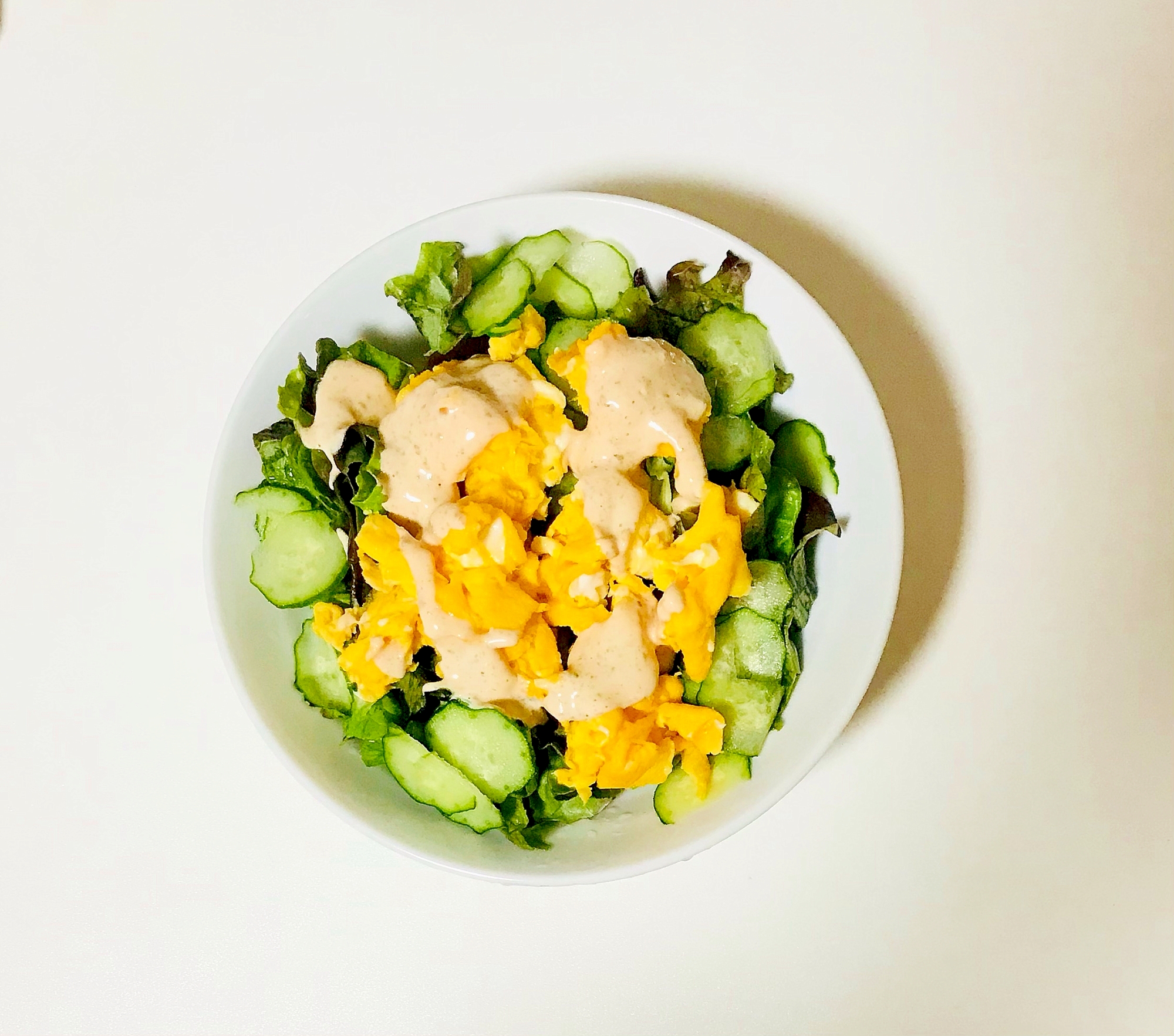 卵入り生野菜サラダ