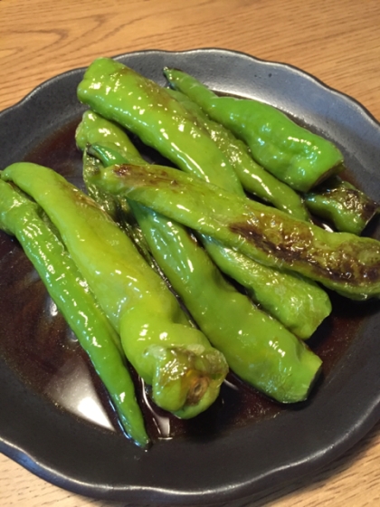 万願寺とうがらしの甘辛煮