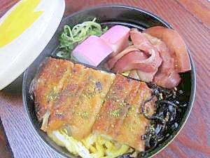 ひつまぶしの残り分で☆　名物？「うなぎ弁当」