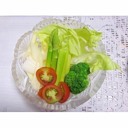 野菜サラダ（アスパラ・セロリ・レタスetc..）