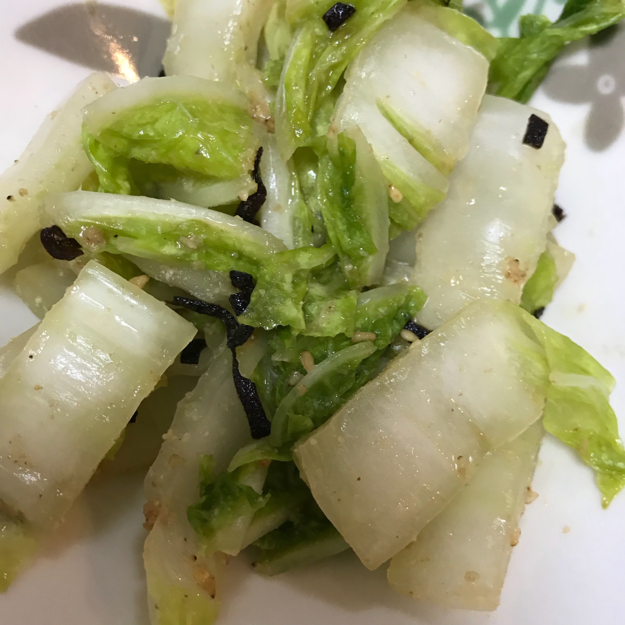 白菜と塩昆布のサラダ